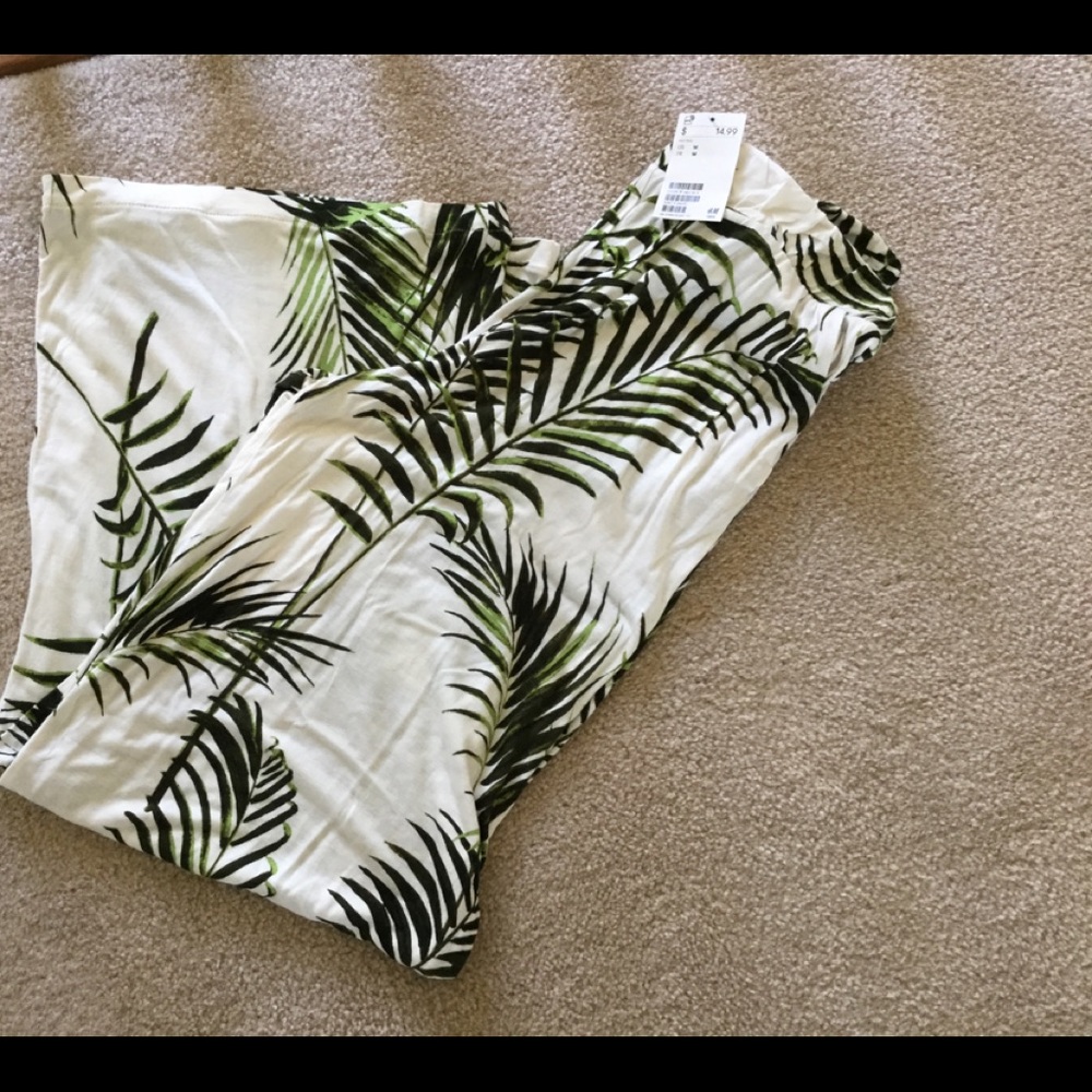 H&M palm trees pants